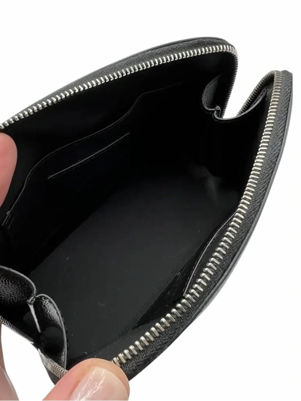 Saint Laurent ‘Exclusive’ Black Pebbled Leather Cosmetic Bag With Dust Bag + Box - Picture 7 of 7